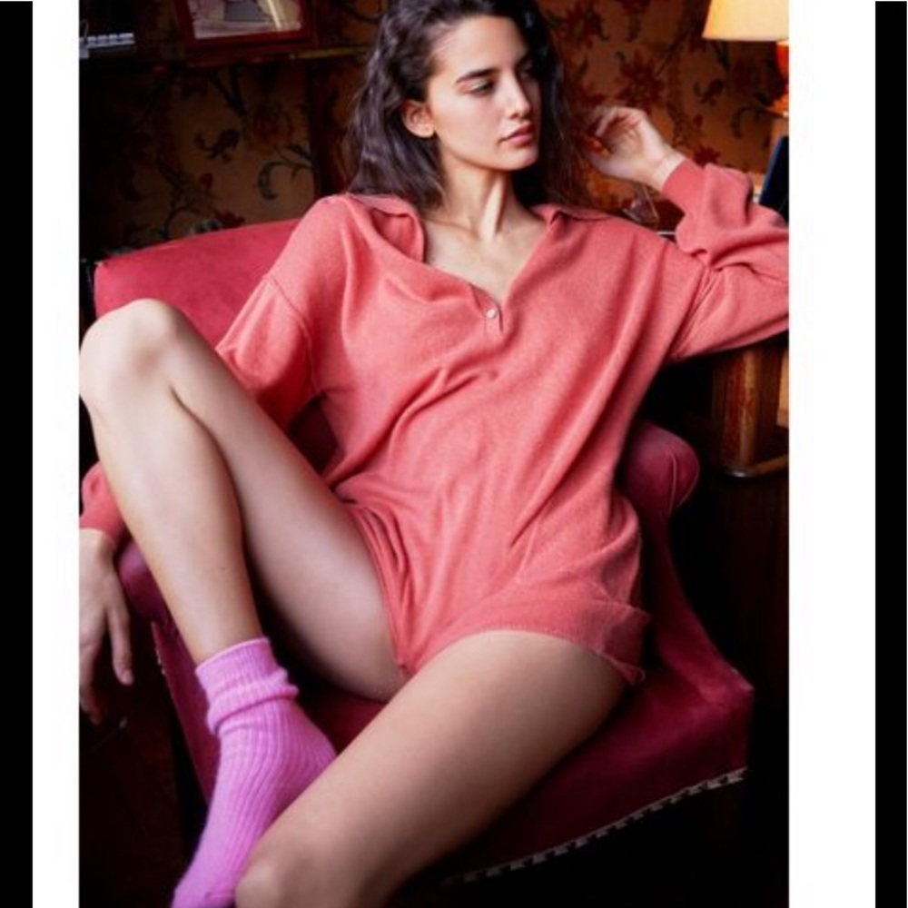 NWT Free People Luxe Picnic Sweater Romper XS